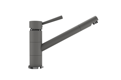 Смеситель ULGRAN UQ-025 однорычажный с низким поворотным изливом-09 Асфальт