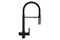 Смеситель ULGRAN U-026 двухрычажный с высоким гибким изливом