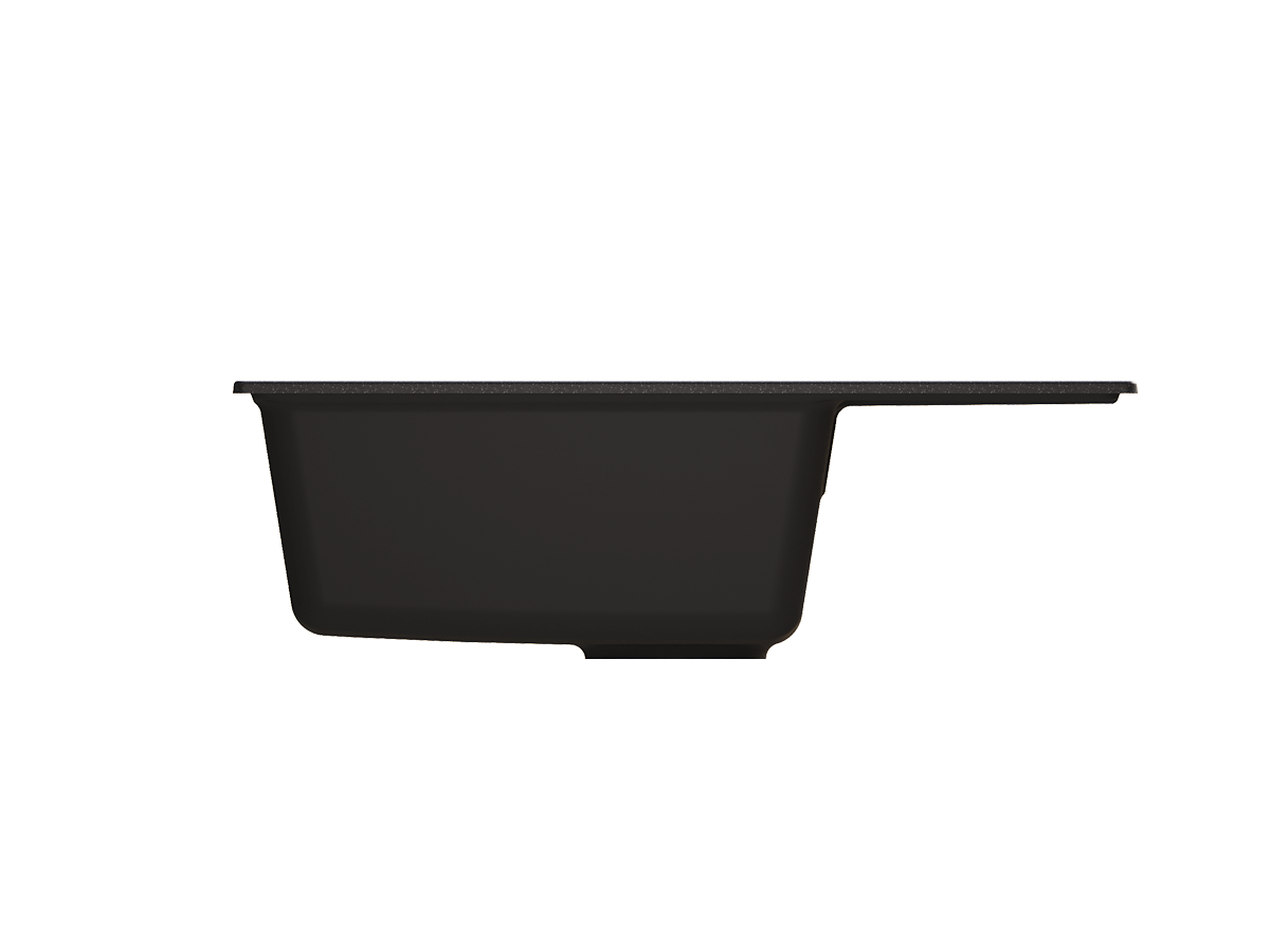 Кухонная мойка PR-М 650 односекционная реверсивная-004 Черный оникс