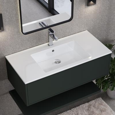 Раковина Paola Nero 1000 глянцевая врезная с отверстием под смеситель